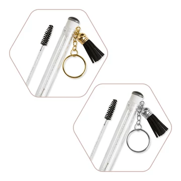 Kulcstartós szempilla fésű tok