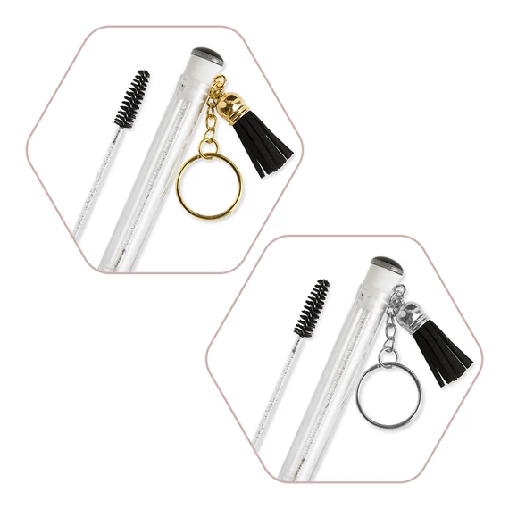 Kulcstartós szempilla fésű tok