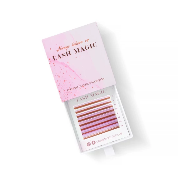 8 soros színes "classic" műszempilla 0.07